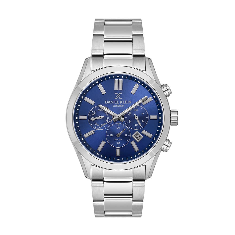 Daniel Klein Exclusive - Ceas Barbatesc Quartz Argintiu DK.1.14213.3
