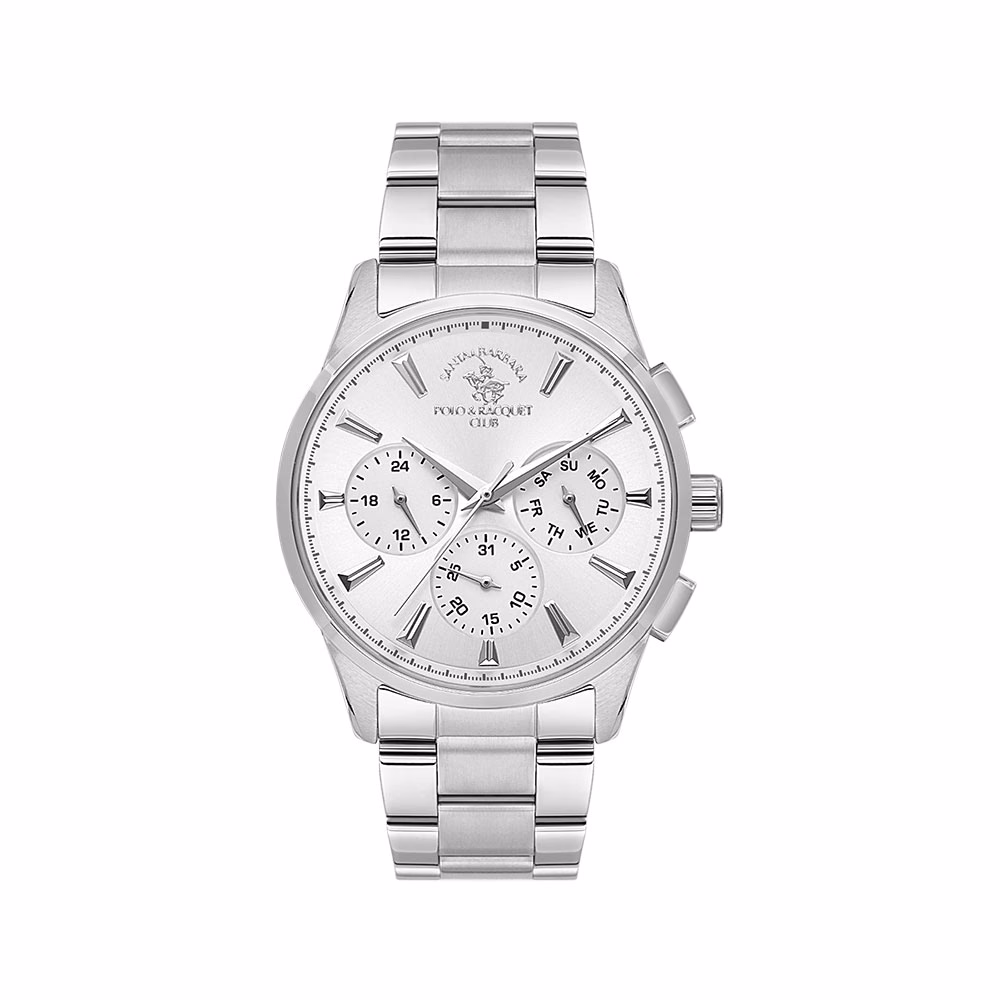 Santa Barbara Polo Noble - Ceas Barbatesc Quartz Argintiu SB.1.10648-1