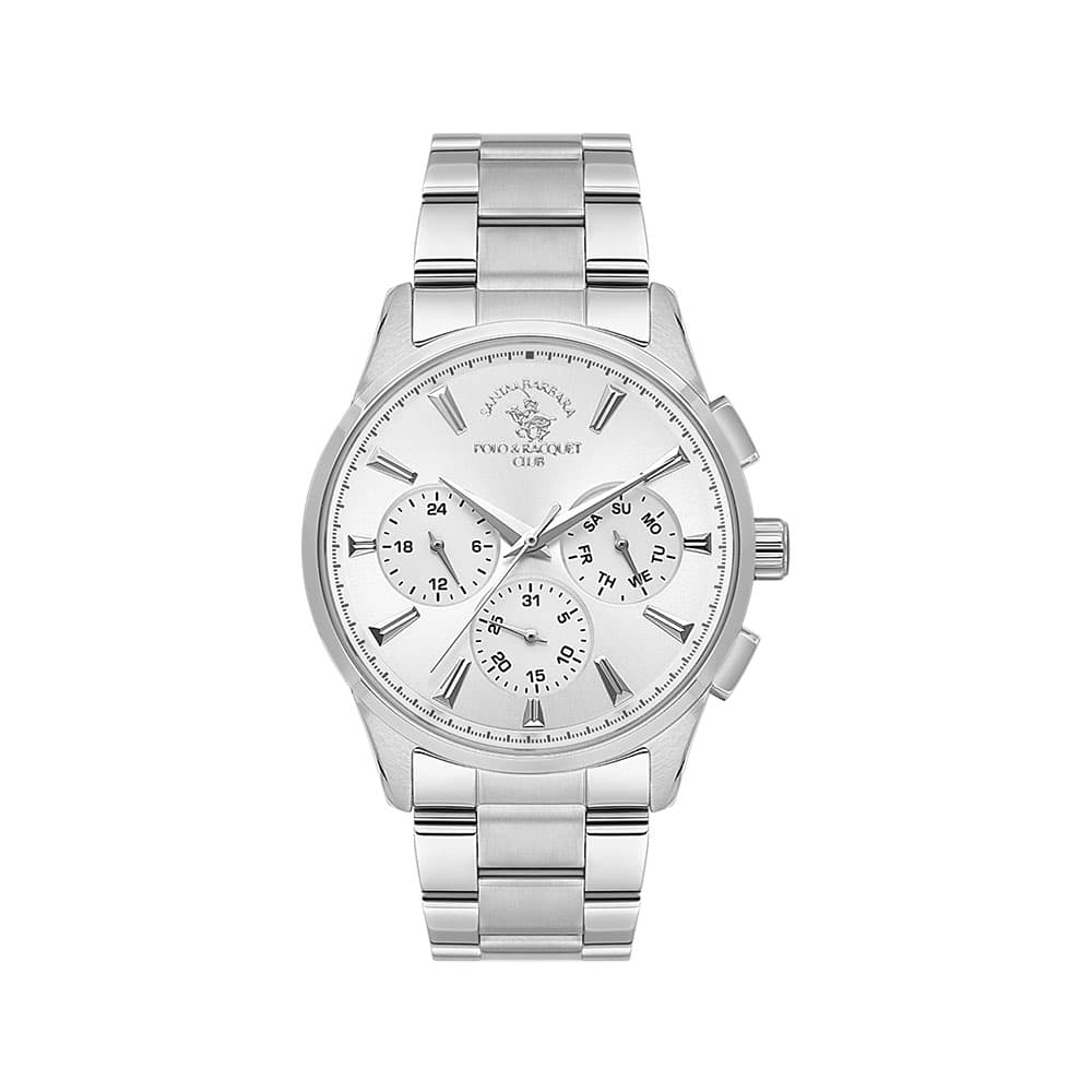 Santa Barbara Polo Noble - Ceas Barbatesc Quartz Argintiu SB.1.10648-1