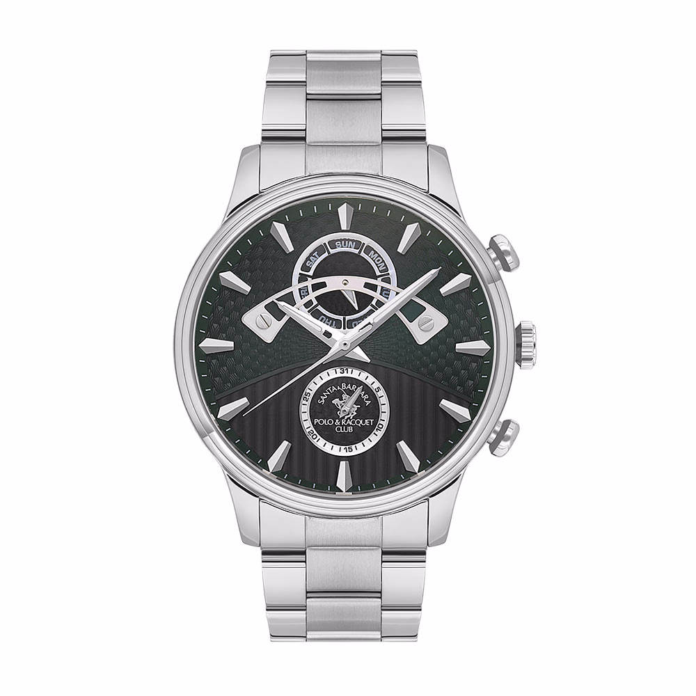 Santa Barbara Polo Legend - Ceas Barbatesc Quartz Argintiu SB.1.10592.3