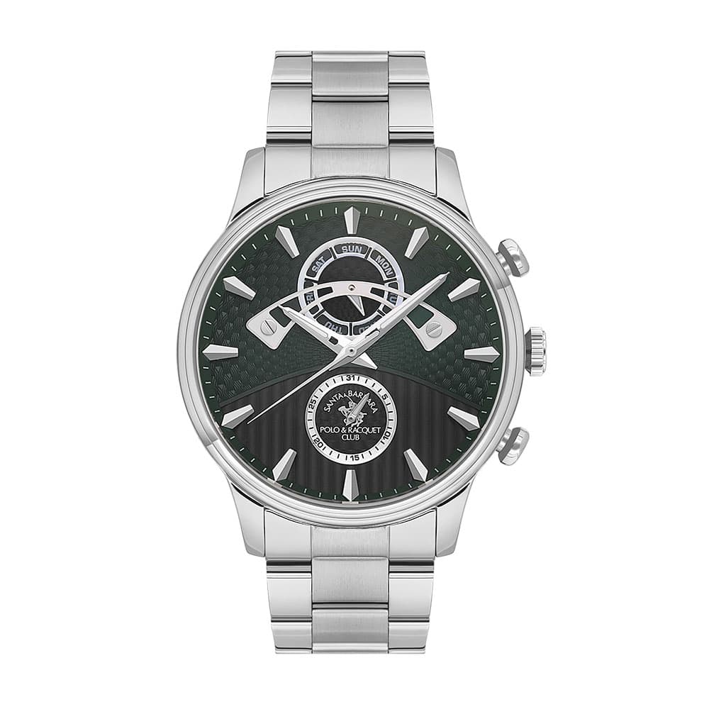 Santa Barbara Polo Legend - Ceas Barbatesc Quartz Argintiu SB.1.10592.3