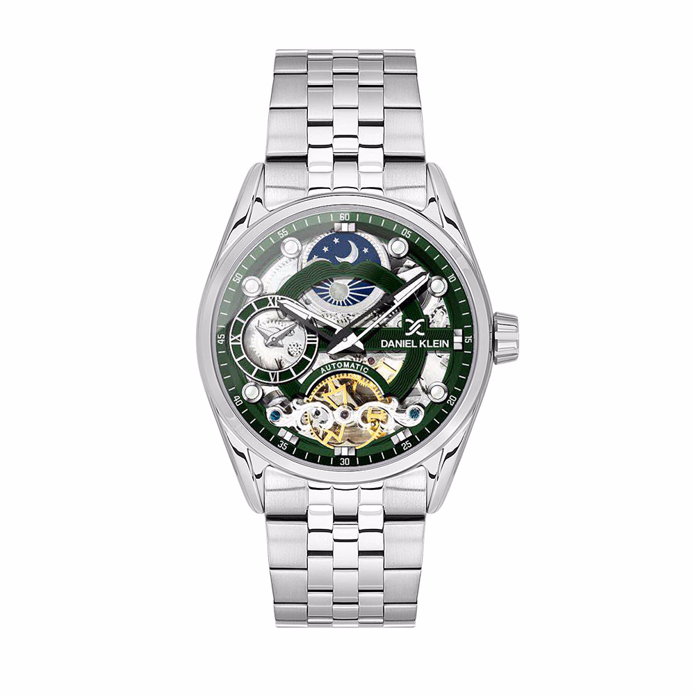 Daniel Klein Skeleton - Ceas Barbatesc Automatic Argintiu DK.1.13855.4