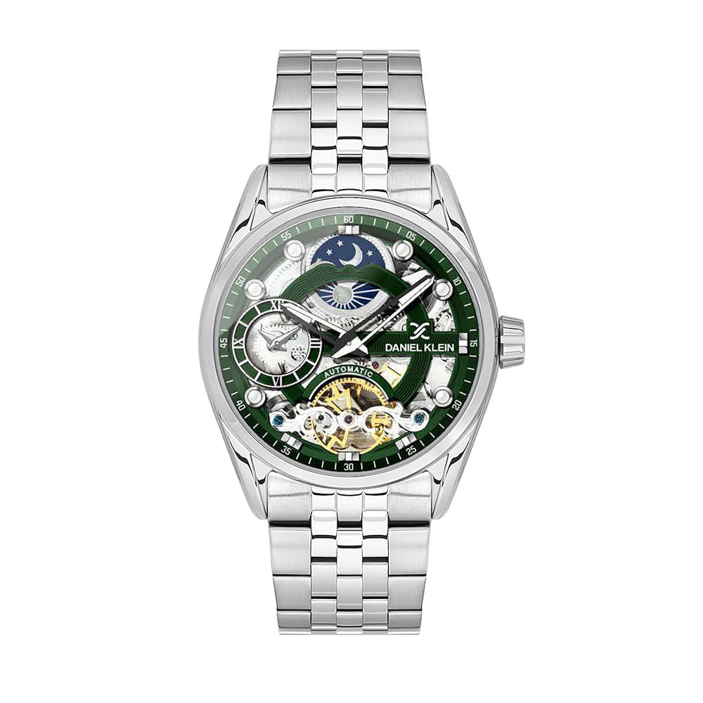 Daniel Klein Skeleton - Ceas Barbatesc Automatic Argintiu DK.1.13855.4