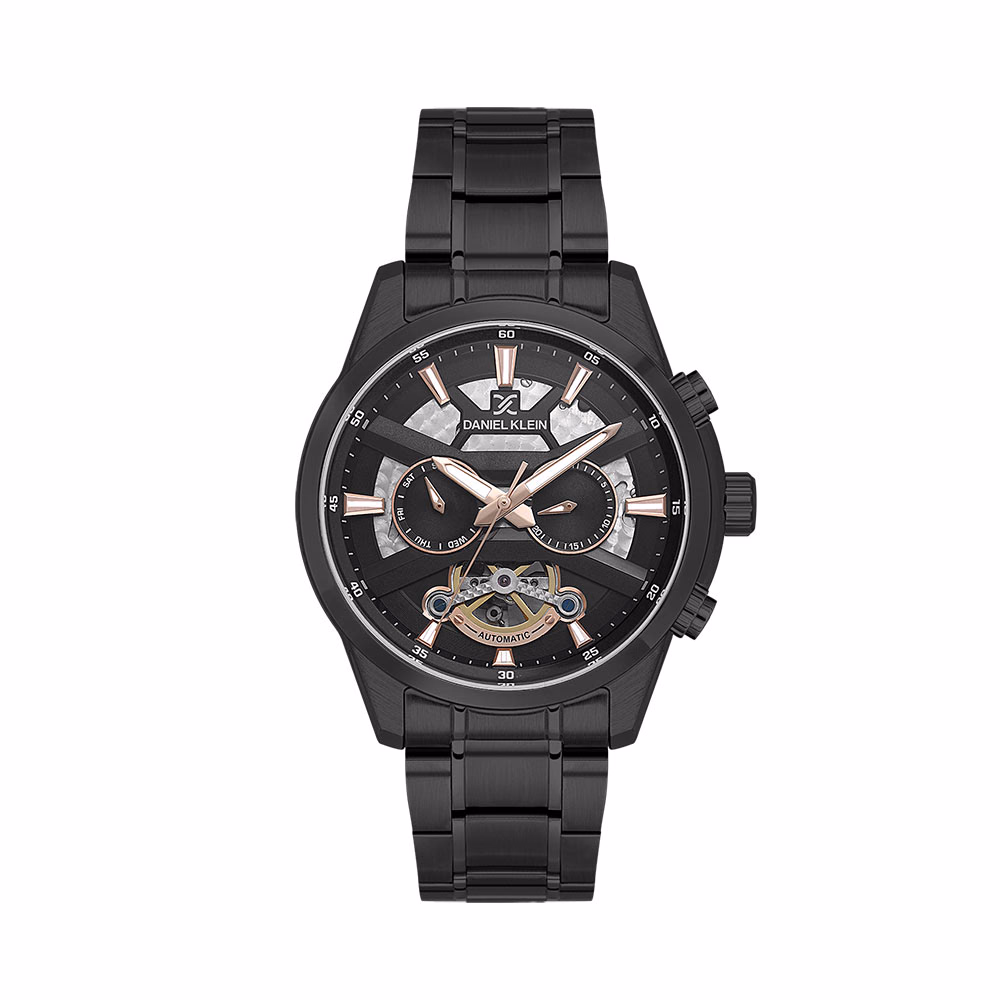 Daniel Klein Skeleton - Ceas Barbatesc Automatic Negru DK.1.14015.5