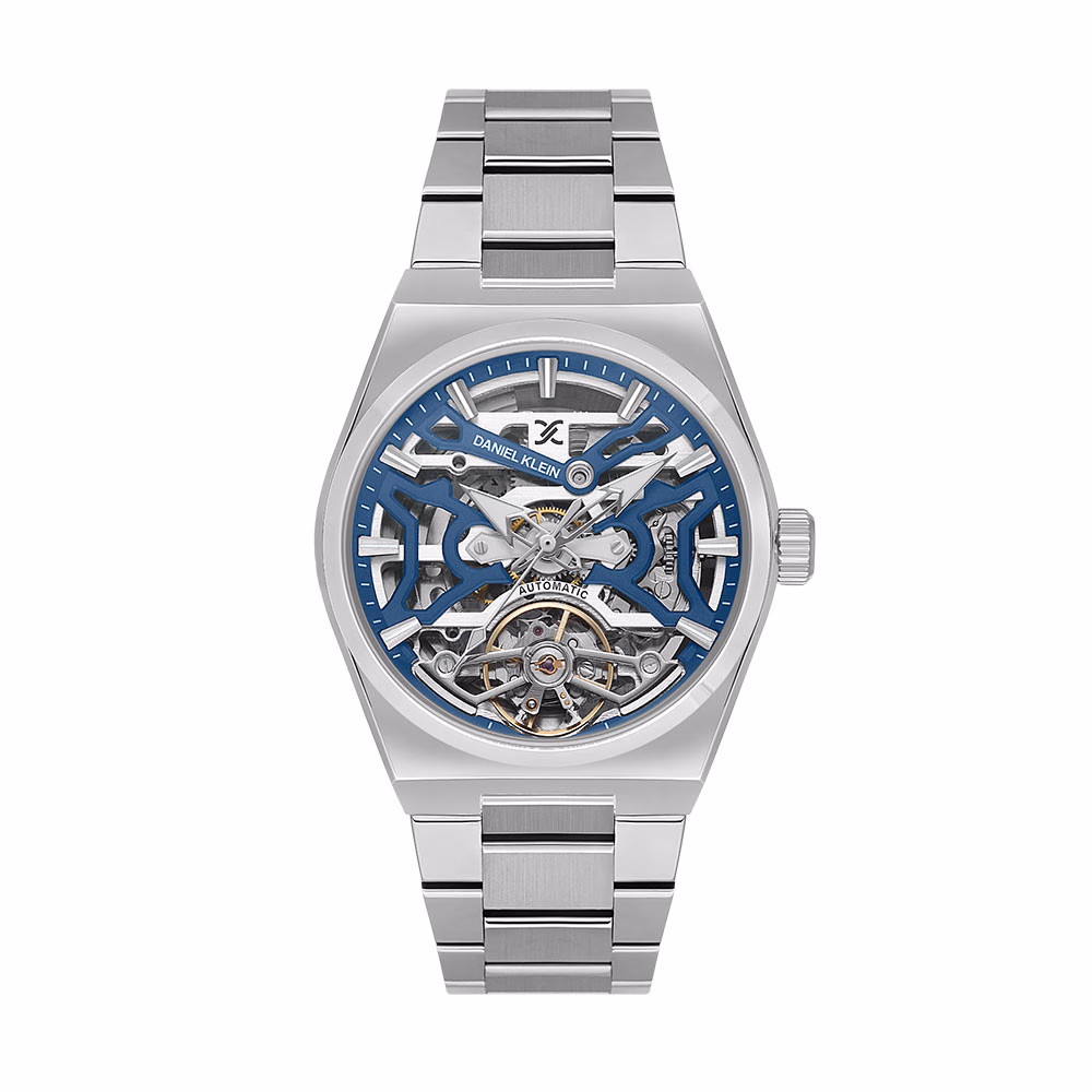 Daniel Klein Skeleton - Ceas Barbatesc Automatic Argintiu DK.1.13857.4