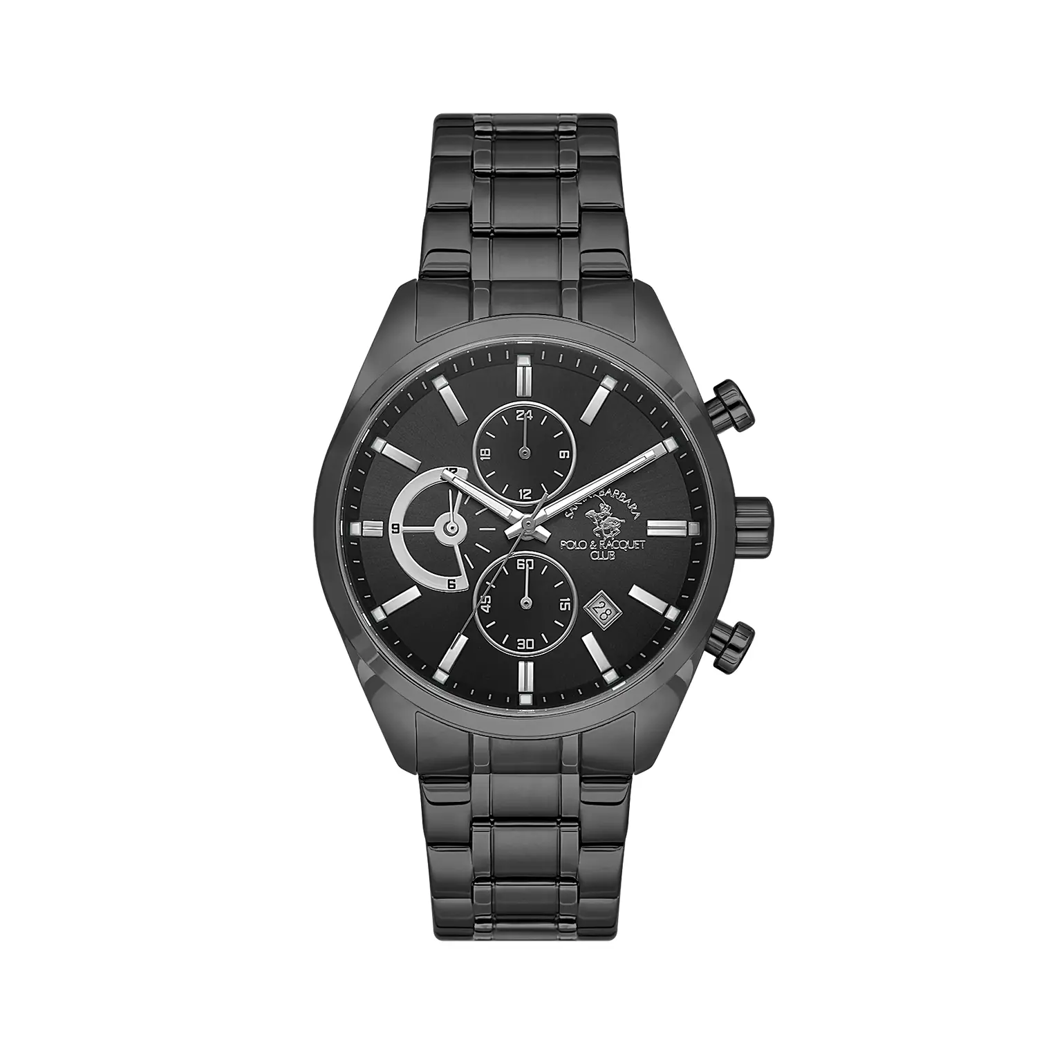 Santa Barbara Polo Legend - Ceas Barbatesc Quartz Negru SB.4.10051-7