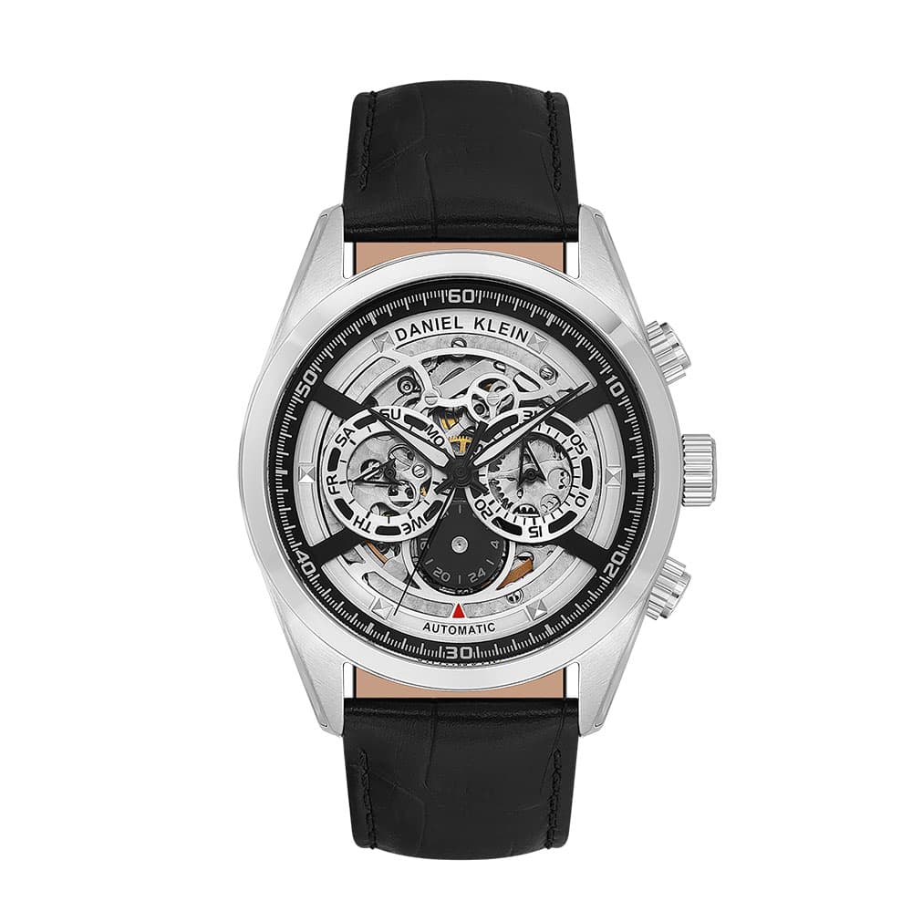 Daniel Klein Skeleton - Ceas Barbatesc Automatic Negru DK.1.14016.1