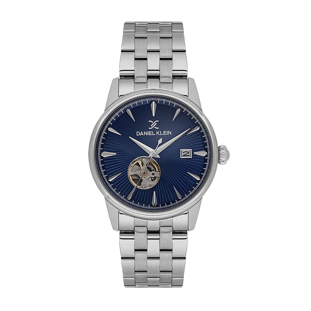 Daniel Klein Skeleton - Ceas Barbatesc Automatic Argintiu DK.1.14284-3