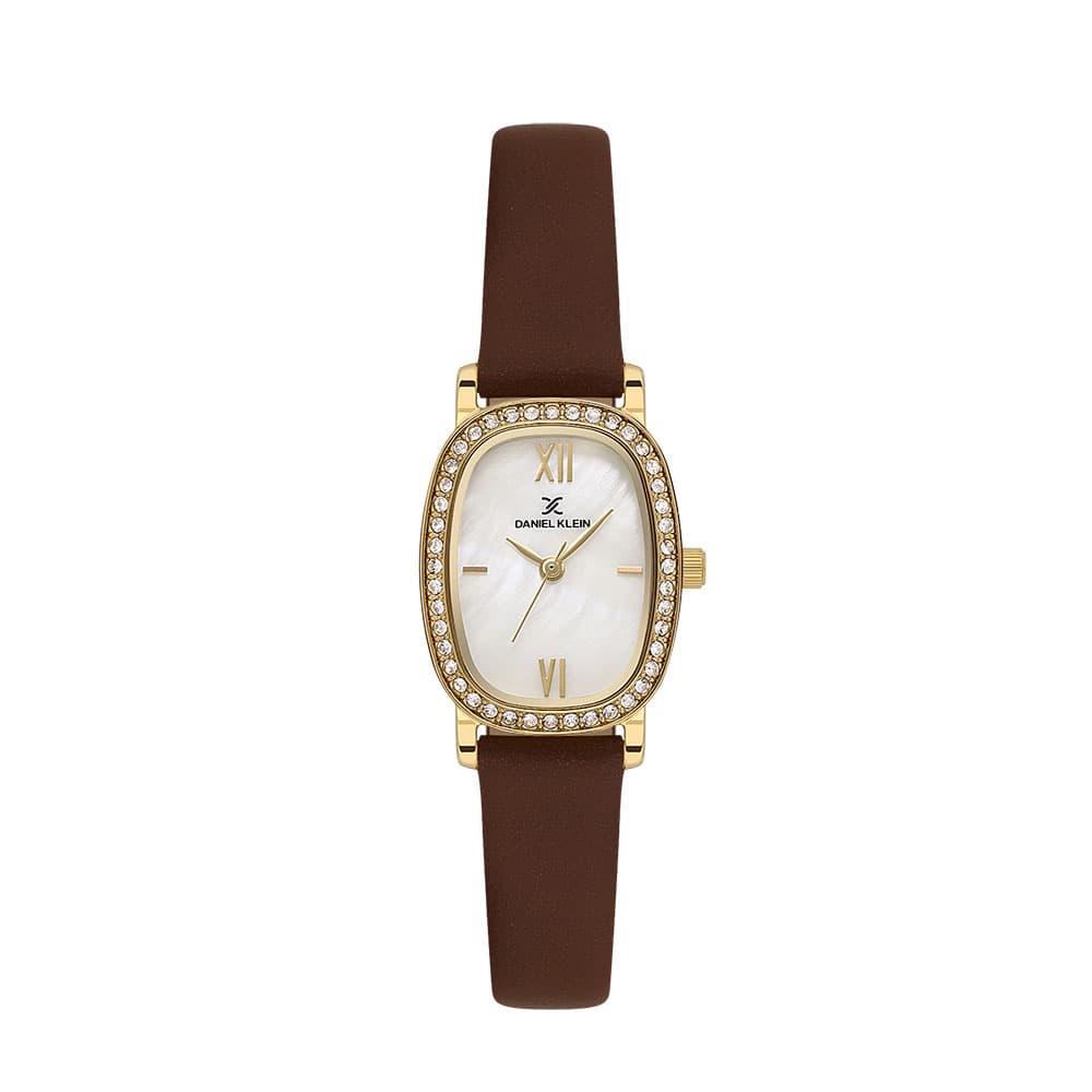 Daniel Klein Premium - Ceas Dama Quartz Cafeniu DK.1.13943.3