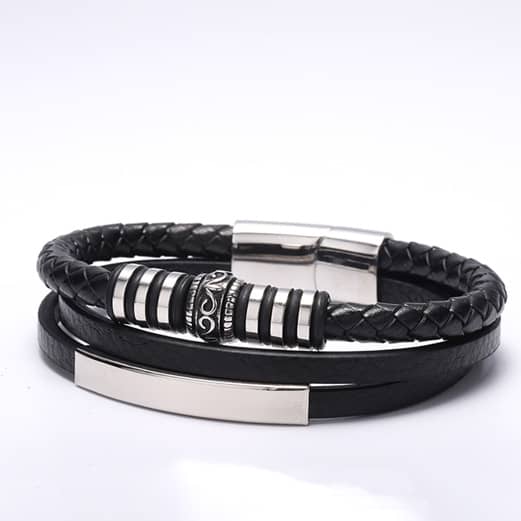 Bratara Inox Neagra Thia Jewelry S. Steel Barbati