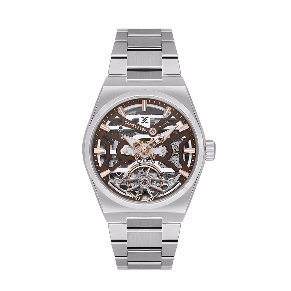 Daniel Klein Skeleton - Ceas Barbatesc Automatic Argintiu DK.1.13857.2