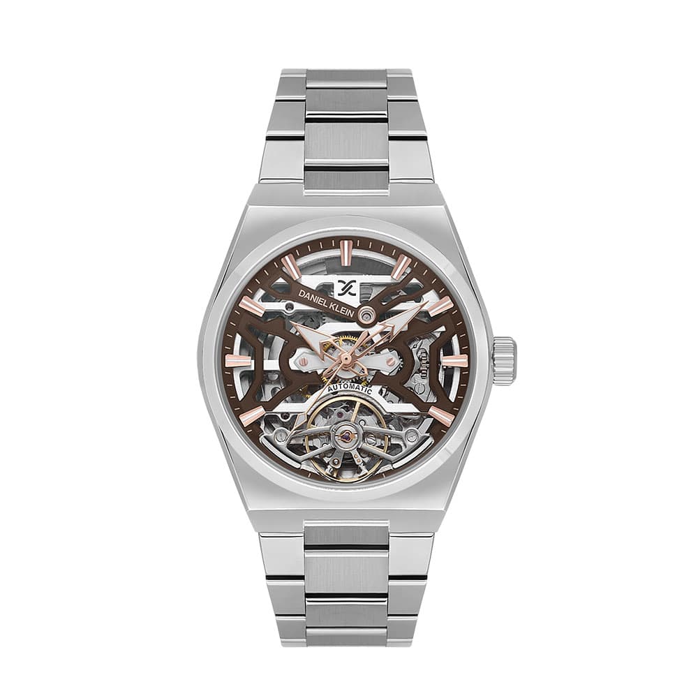Daniel Klein Skeleton - Ceas Barbatesc Automatic Argintiu DK.1.13857.2