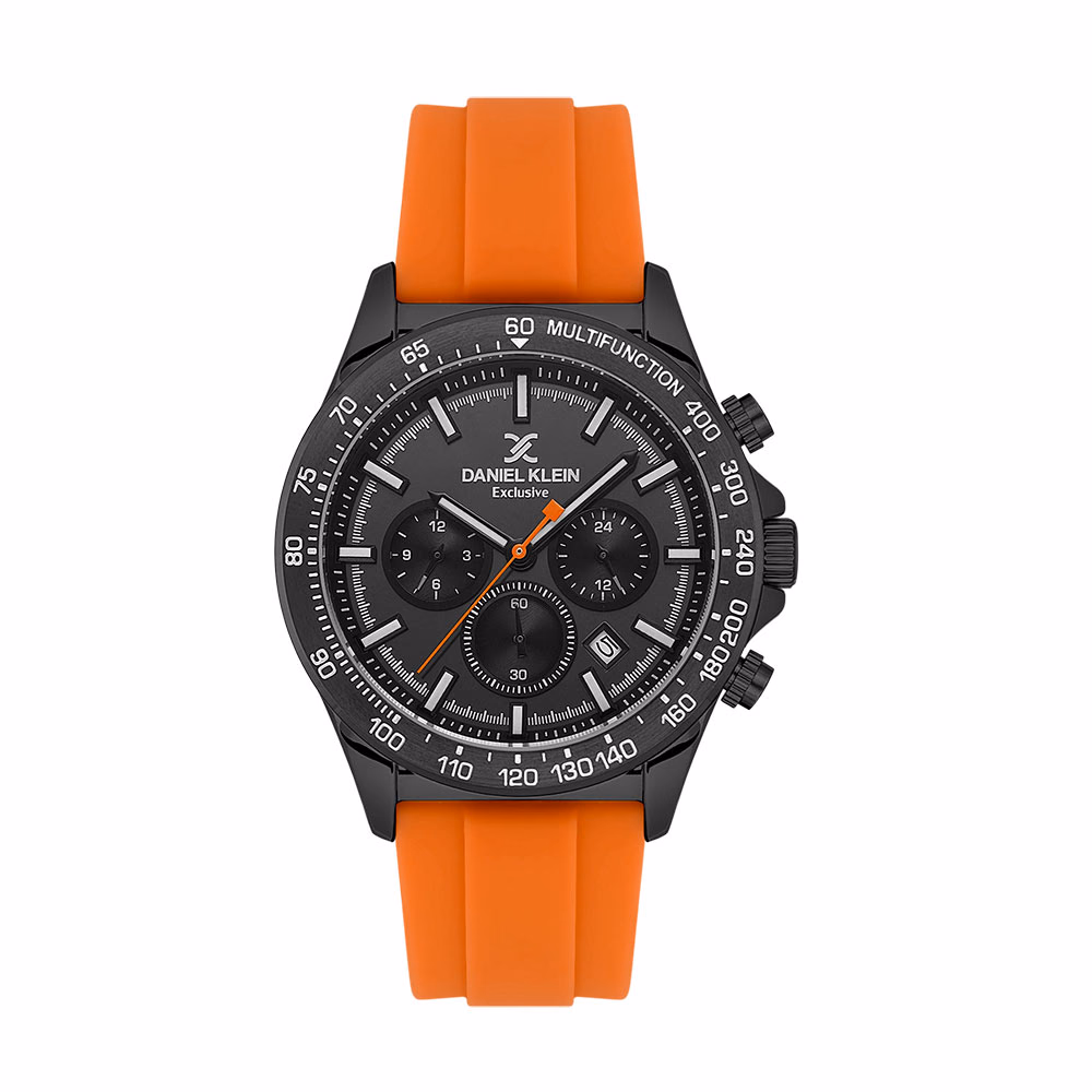 Daniel Klein Exclusive - Ceas Barbatesc Quartz Portocaliu DK.1.13853.5