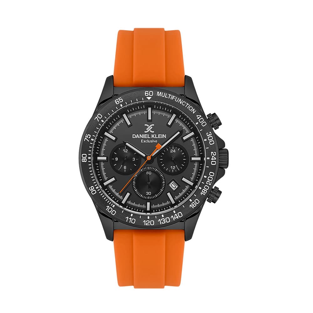 Daniel Klein Exclusive - Ceas Barbatesc Quartz Portocaliu DK.1.13853.5