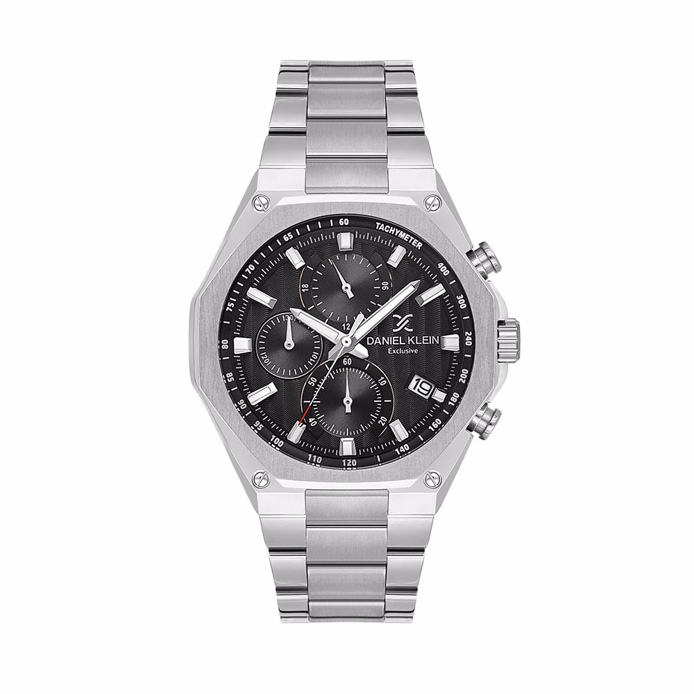 Daniel Klein Exclusive - Ceas Barbatesc Quartz Argintiu DK.1.14257-1