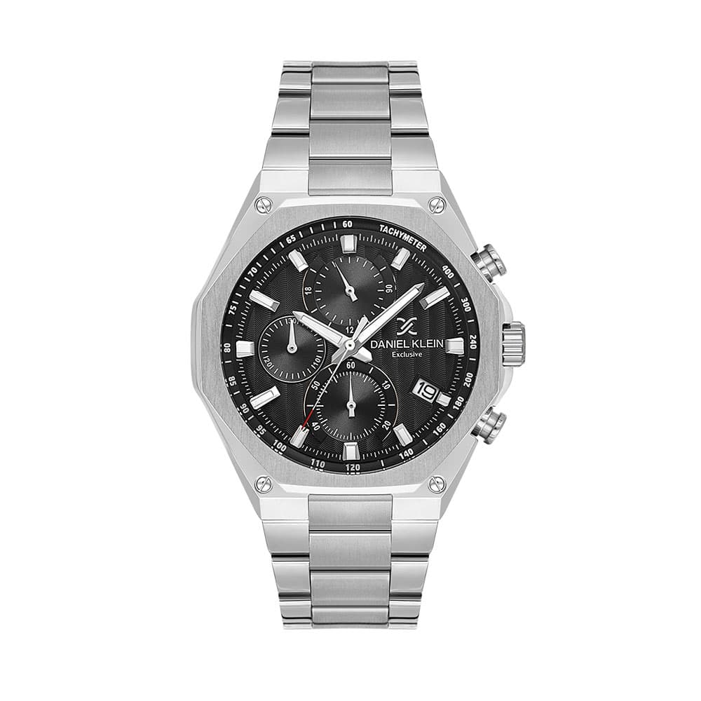 Daniel Klein Exclusive - Ceas Barbatesc Quartz Argintiu DK.1.14257-1