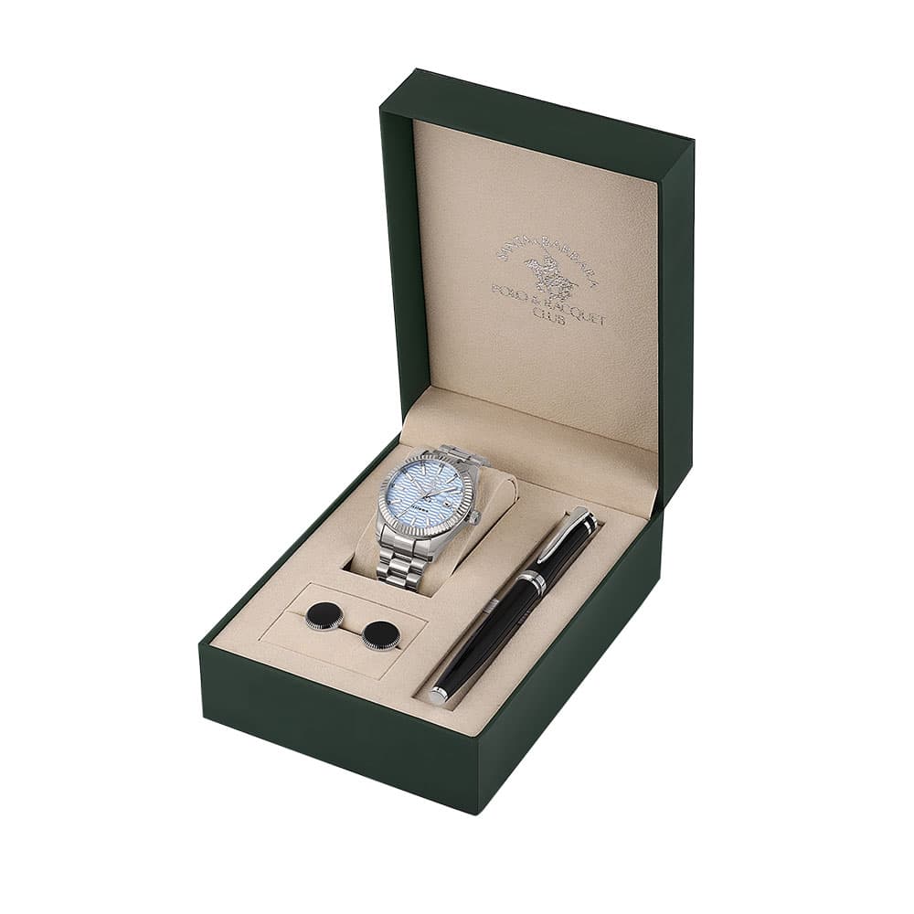Santa Barbara Polo Legend - Ceas Barbatesc Quartz Argintiu SB.1.10646.1