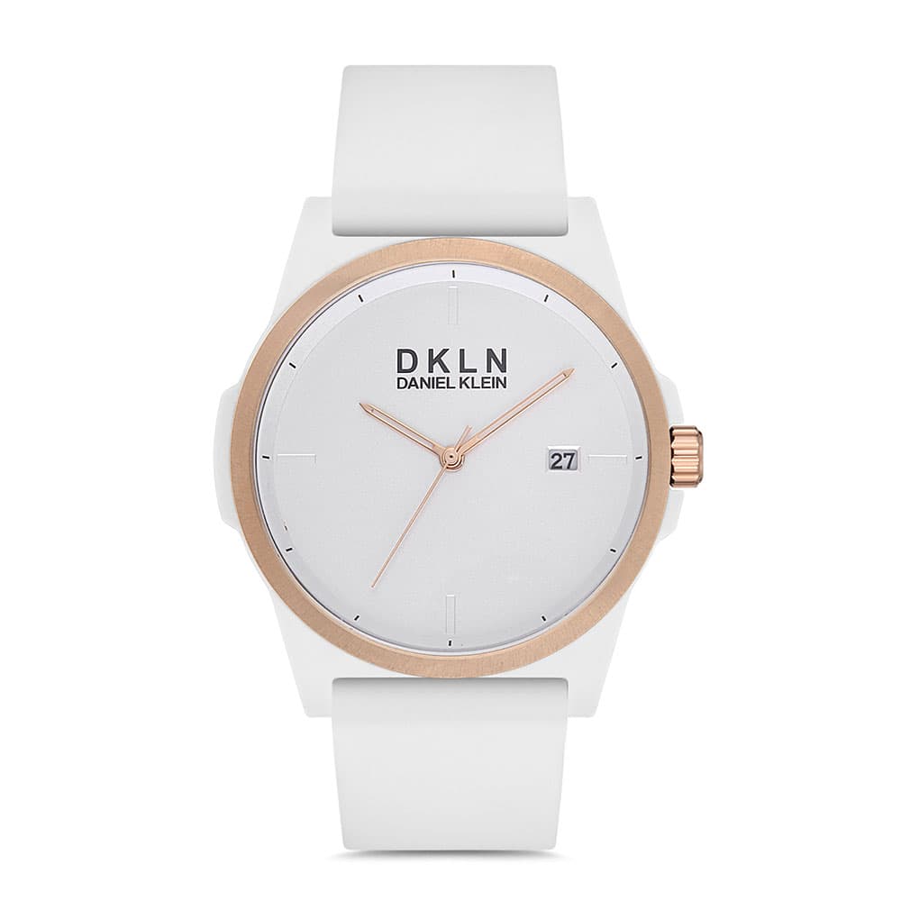 Daniel Klein Dkln - Ceas Barbatesc Quartz Alb DK.1.12715.1