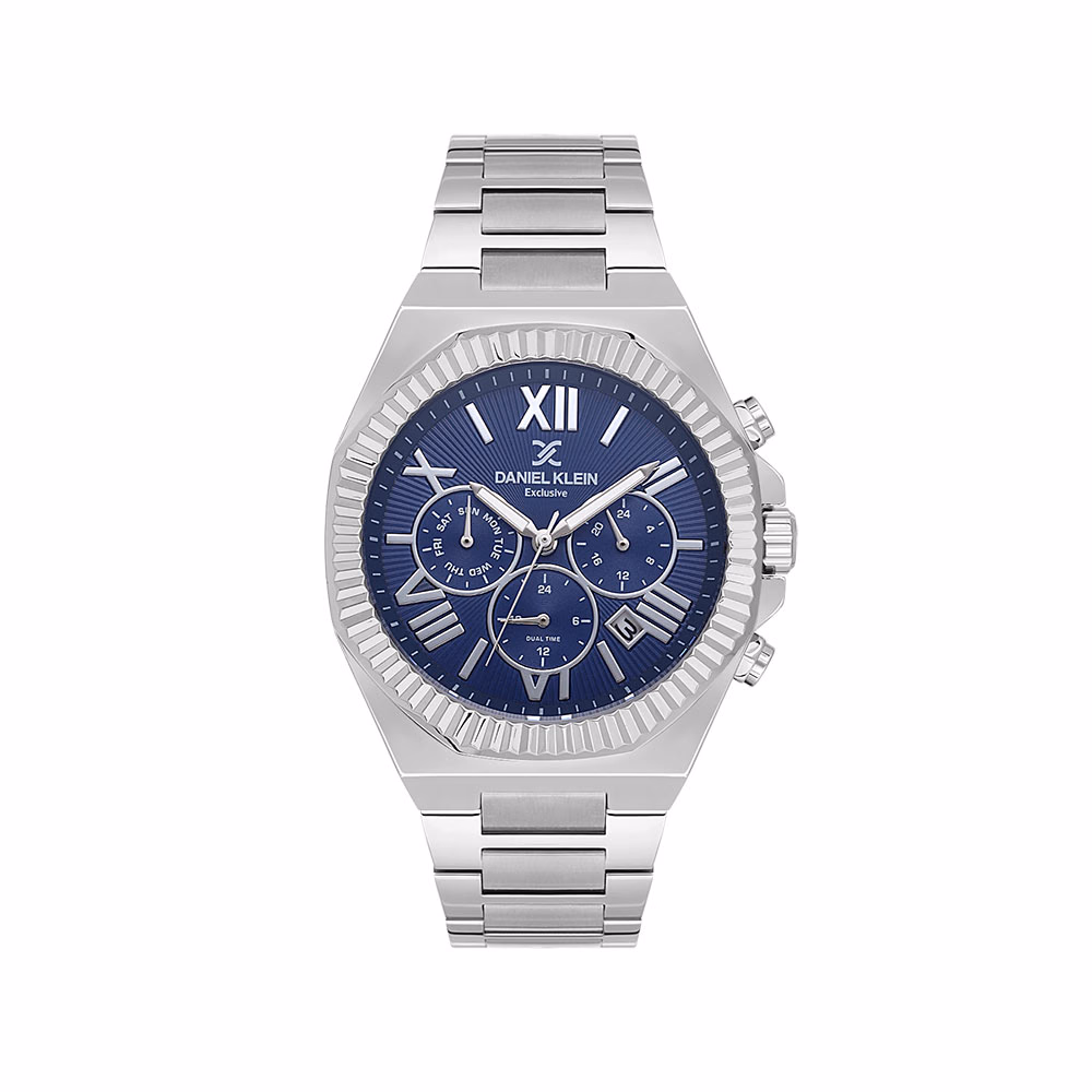 Daniel Klein Exclusive - Ceas Barbatesc Quartz Argintiu DK.1.14075.2