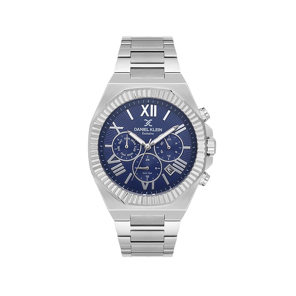 Daniel Klein Exclusive - Ceas Barbatesc Quartz Argintiu DK.1.14075.2