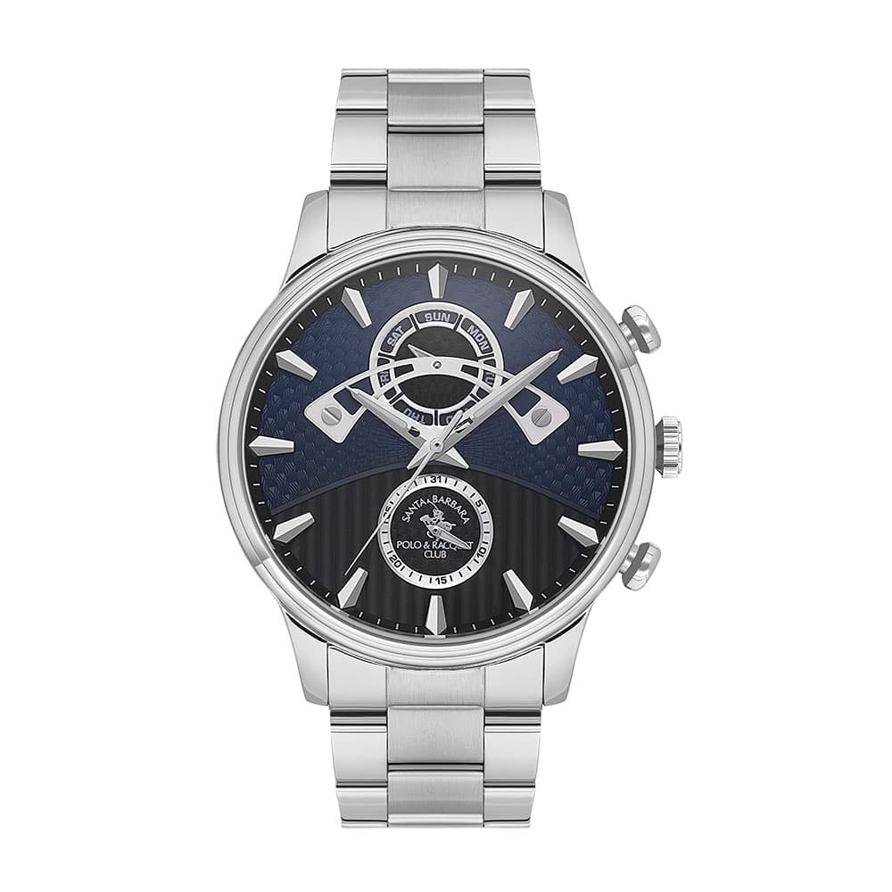 Santa Barbara Polo Legend - Ceas Barbatesc Quartz Argintiu SB.1.10592.2
