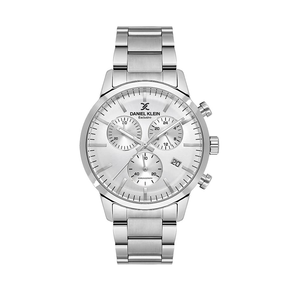 Daniel Klein Exclusive - Ceas Barbatesc Quartz Argintiu DK.1.14238-1