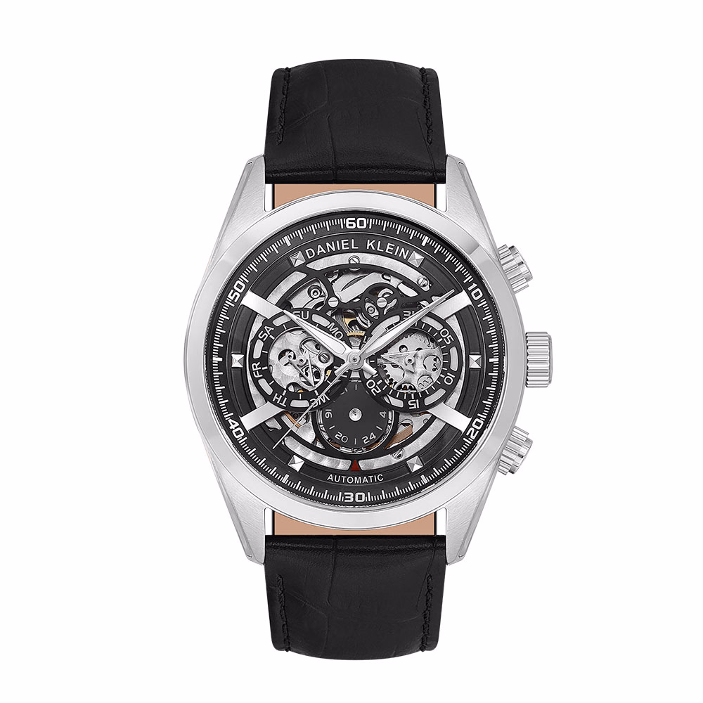 Daniel Klein Skeleton - Ceas Barbatesc Automatic Negru DK.1.14016.2