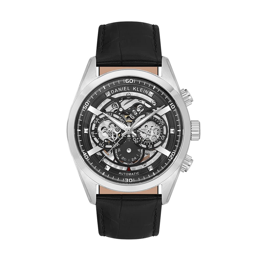 Daniel Klein Skeleton - Ceas Barbatesc Automatic Negru DK.1.14016.2