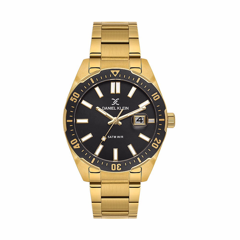 Daniel Klein Premium - Ceas Barbatesc Quartz Auriu DK.1.14195-5