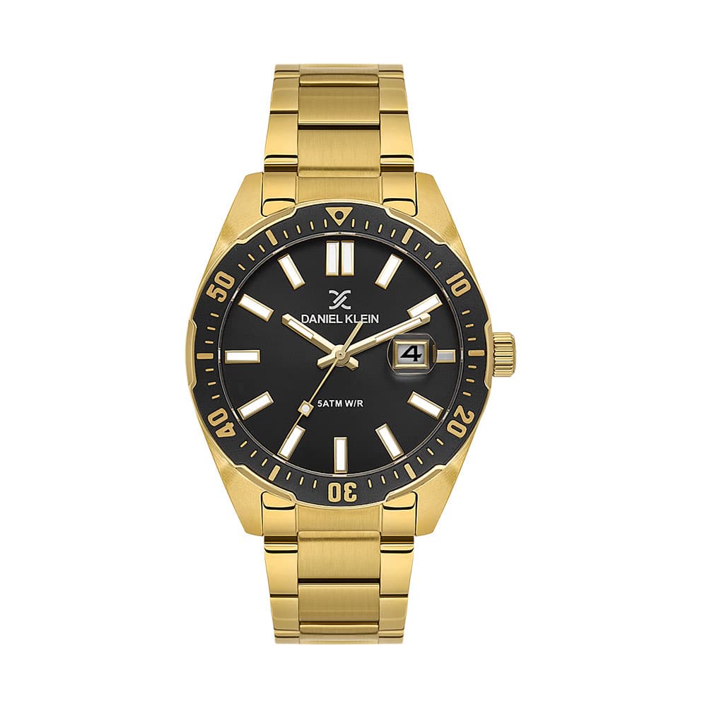 Daniel Klein Premium - Ceas Barbatesc Quartz Auriu DK.1.14195-5