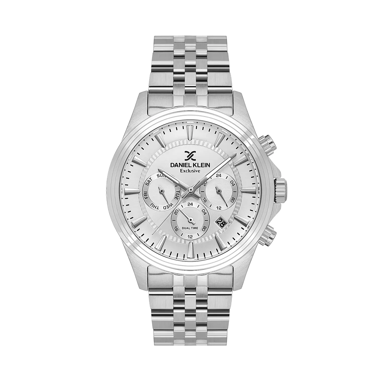 Daniel Klein Exclusive - Ceas Barbatesc Quartz Argintiu DK.1.14345-1
