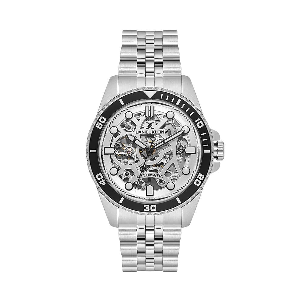 Daniel Klein Skeleton - Ceas Barbatesc Automatic Argintiu DK.1.13998.1
