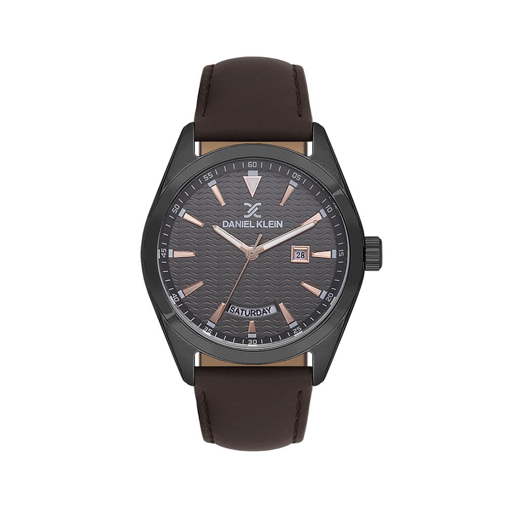 Daniel Klein Premium - Ceas Barbatesc Quartz Cafeniu DK.1.14088.4