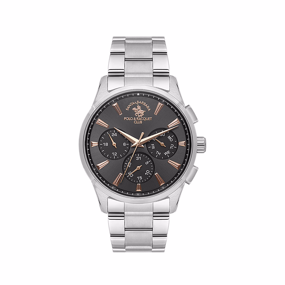 Santa Barbara Polo Noble - Ceas Barbatesc Quartz Argintiu SB.1.10648-6