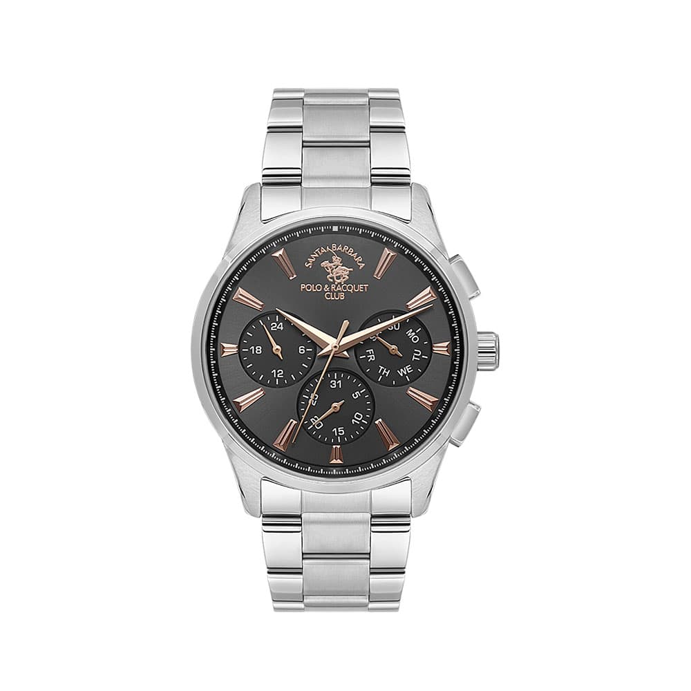 Santa Barbara Polo Noble - Ceas Barbatesc Quartz Argintiu SB.1.10648-6