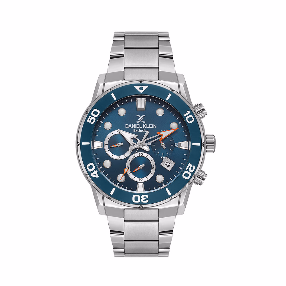 Daniel Klein Exclusive - Ceas Barbatesc Quartz Argintiu DK.1.13887.4