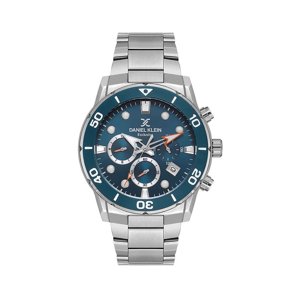 Daniel Klein Exclusive - Ceas Barbatesc Quartz Argintiu DK.1.13887.4