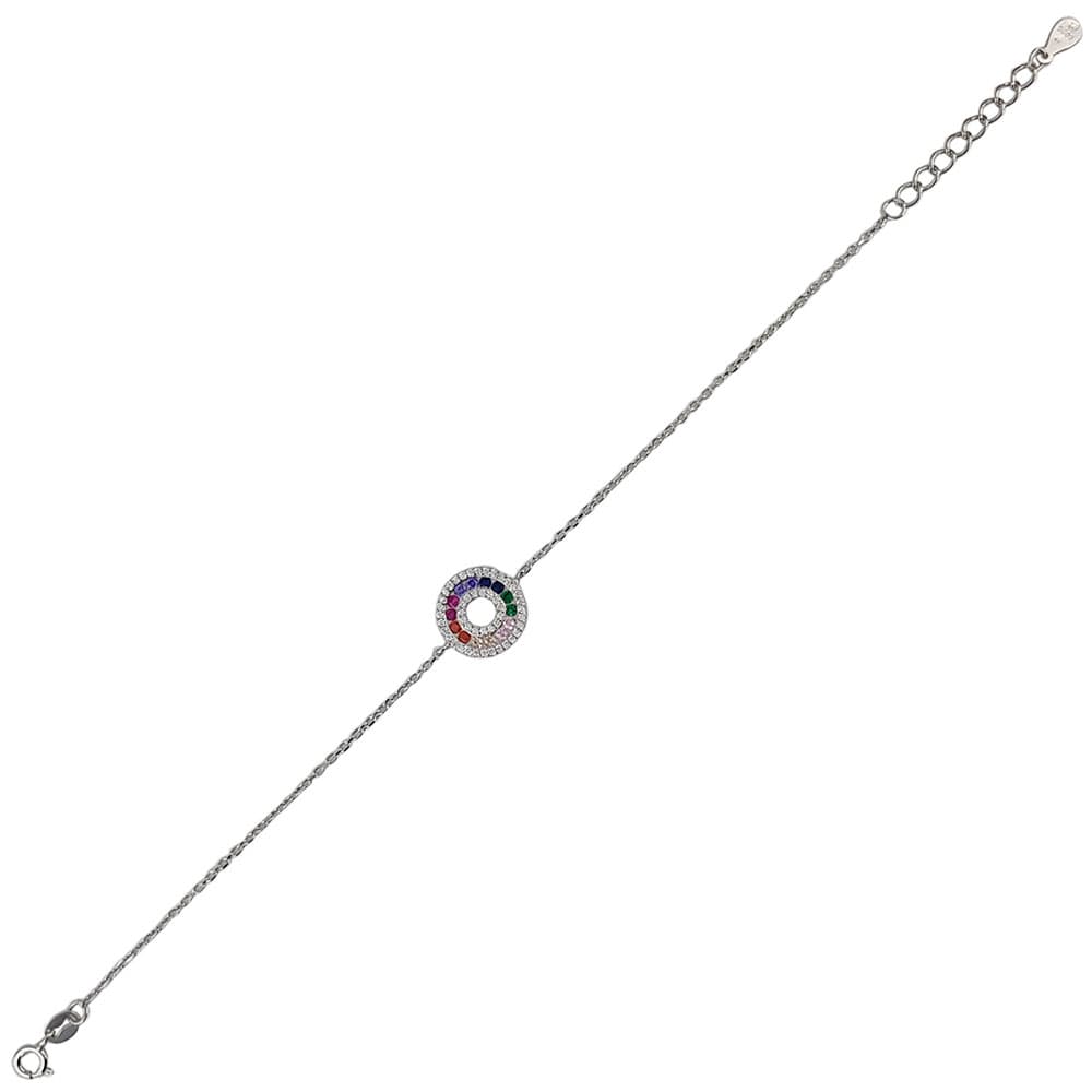 Bratara argint cerc multicolor Thia