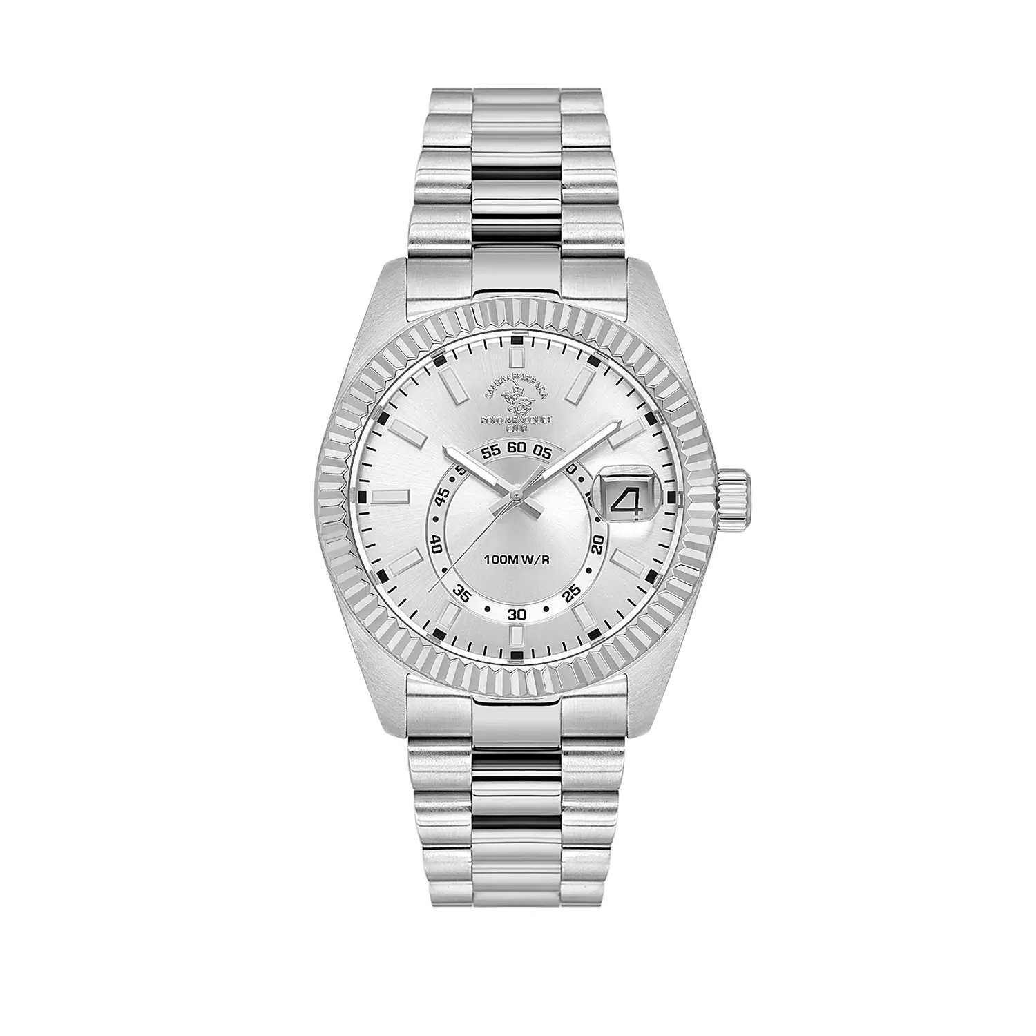 Santa Barbara Polo Legend - Ceas Barbatesc Quartz Argintiu SB.1.10598-6
