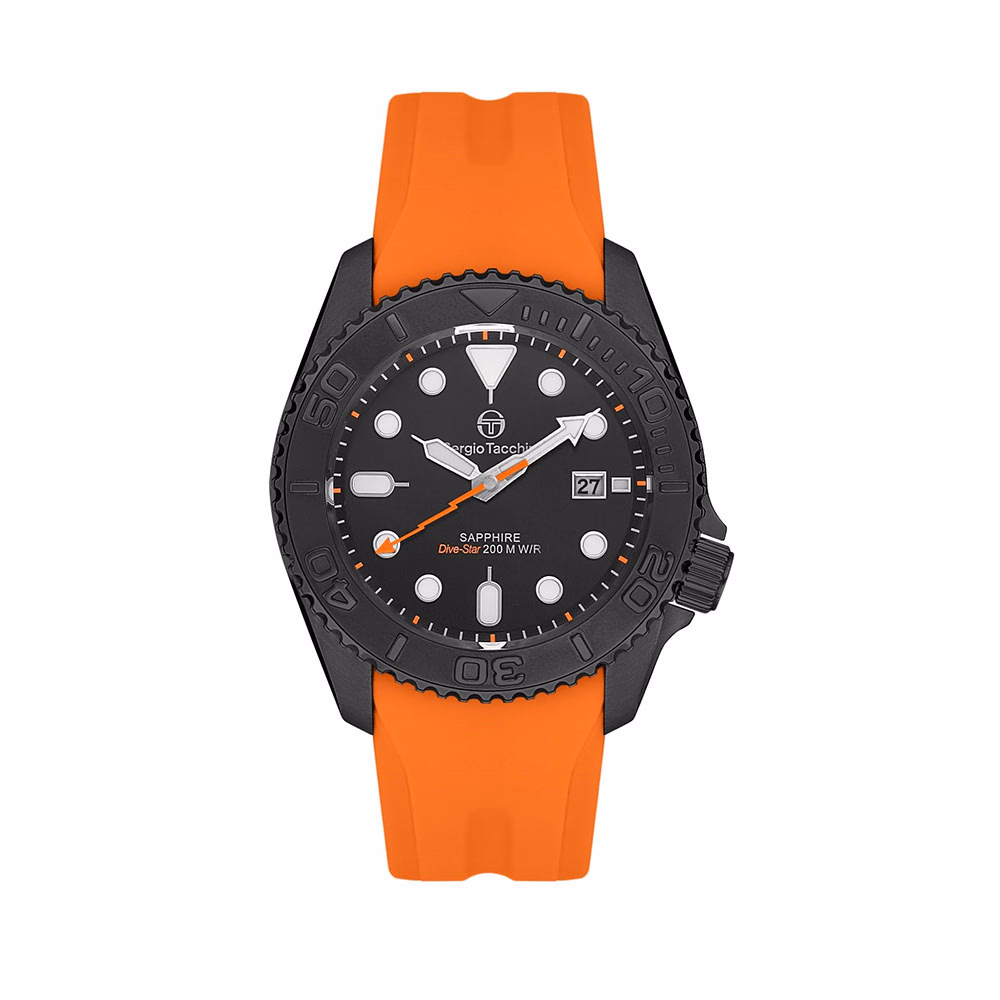 Sergio Tacchini Dive Star - Ceas Barbatesc Quartz Portocaliu ST.3.10002.3
