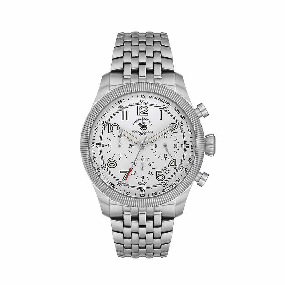 Santa Barbara Polo Legend - Ceas Barbatesc Quartz Argintiu SB.8.10007.4