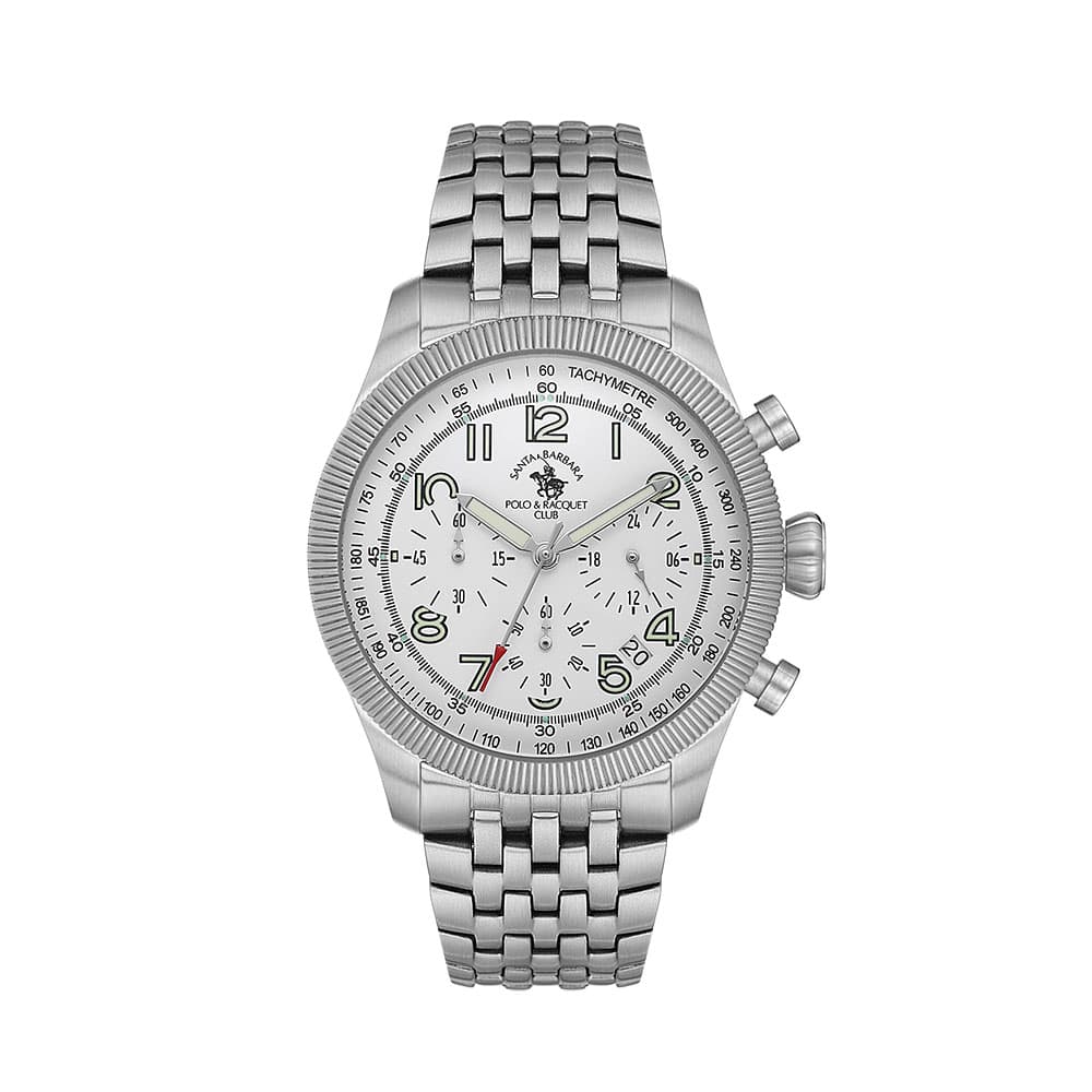 Santa Barbara Polo Legend - Ceas Barbatesc Quartz Argintiu SB.8.10007.4