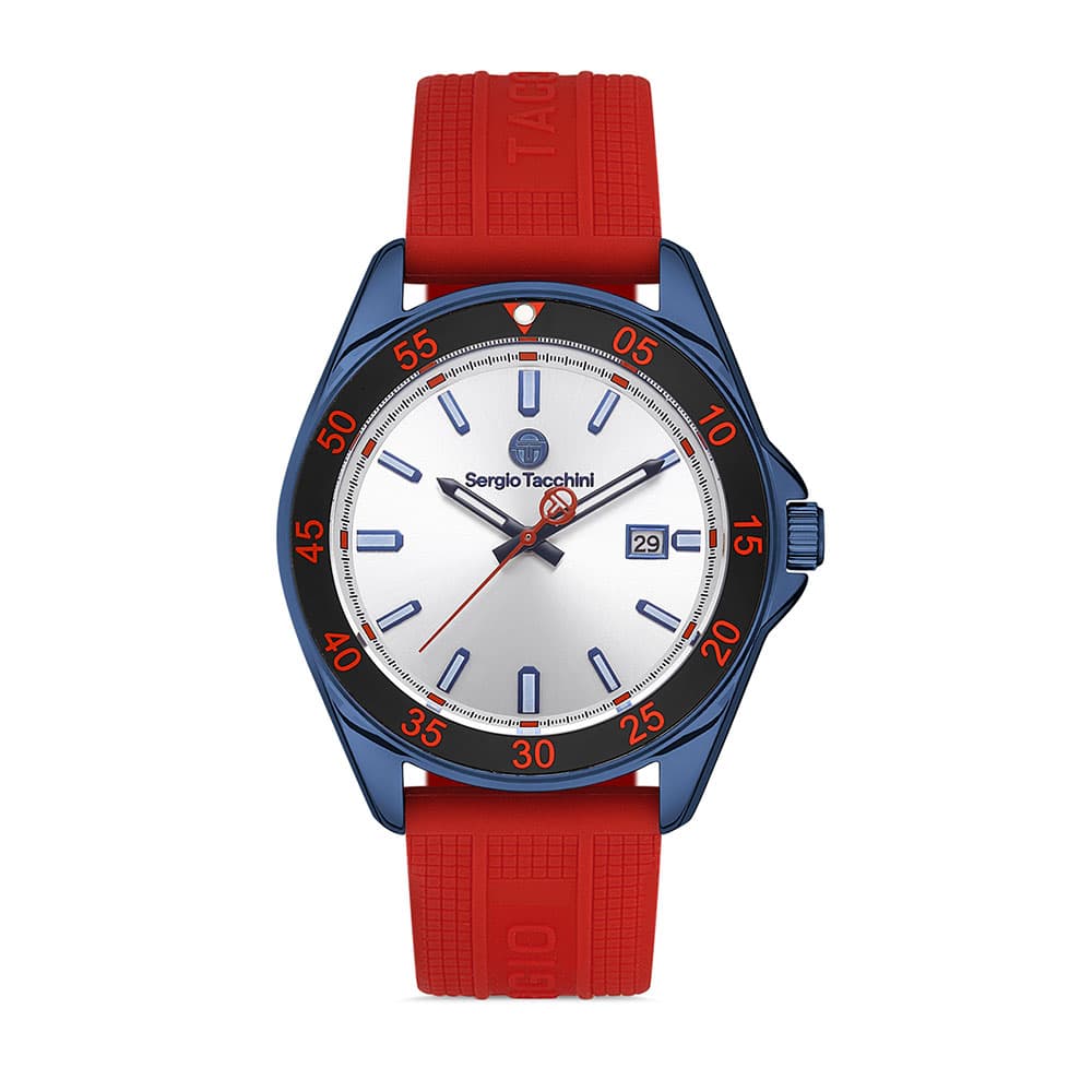 Sergio Tacchini Streamline - Ceas Barbatesc Quartz Rosu ST.1.10255.2