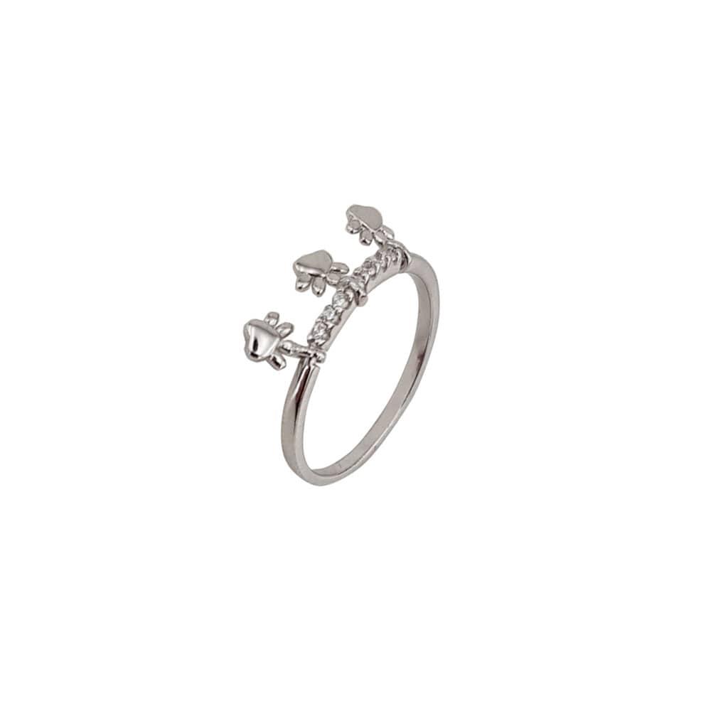 Inel argint labute zirconii Ashi marimea 56