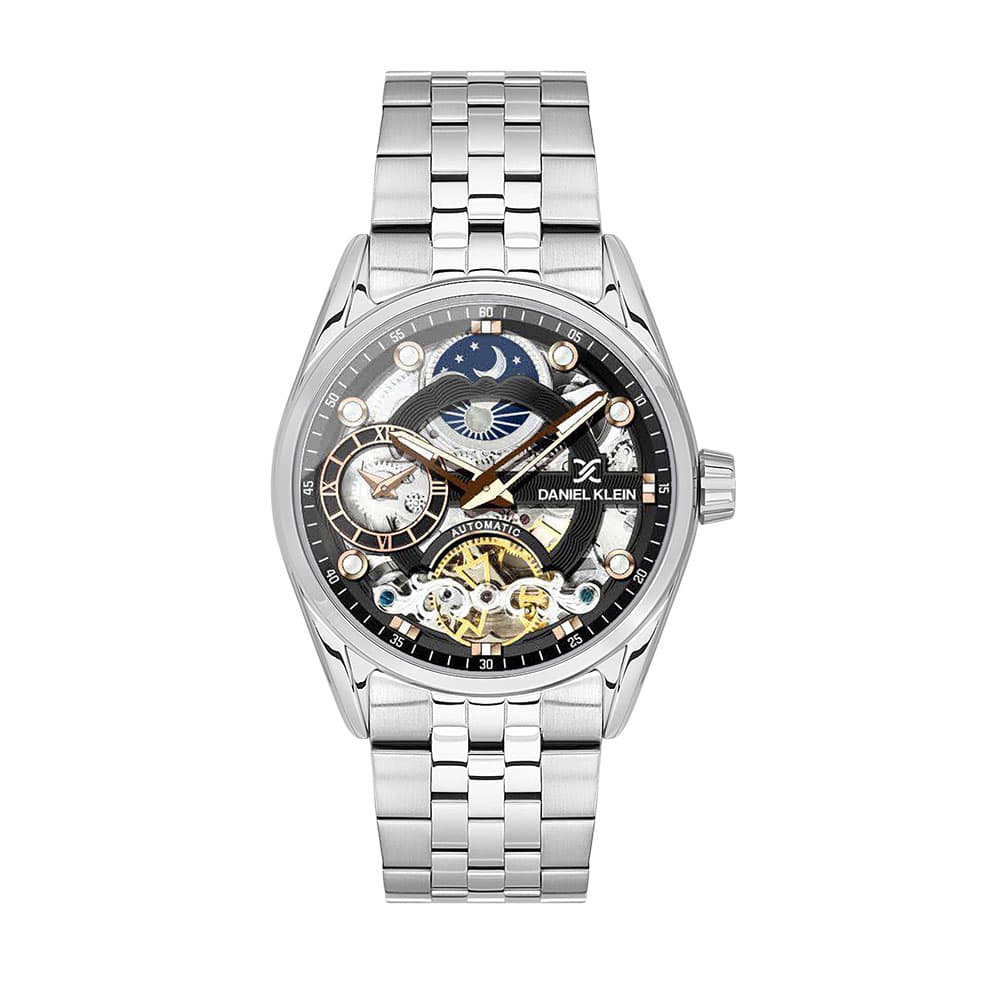 Daniel Klein Skeleton - Ceas Barbatesc Automatic Argintiu DK.1.13855.5