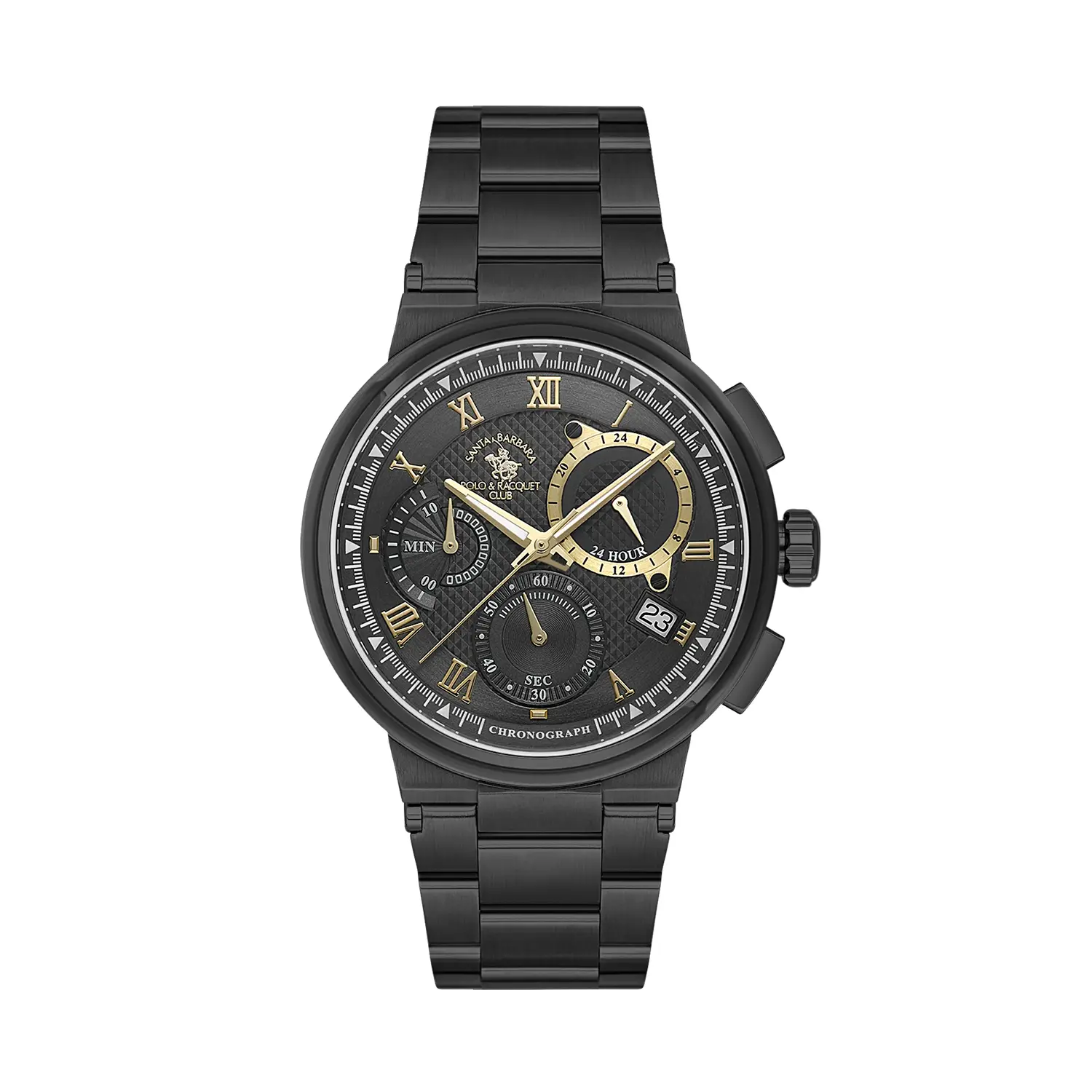 Santa Barbara Polo Legend - Ceas Barbatesc Quartz Negru SB.1.10705-5