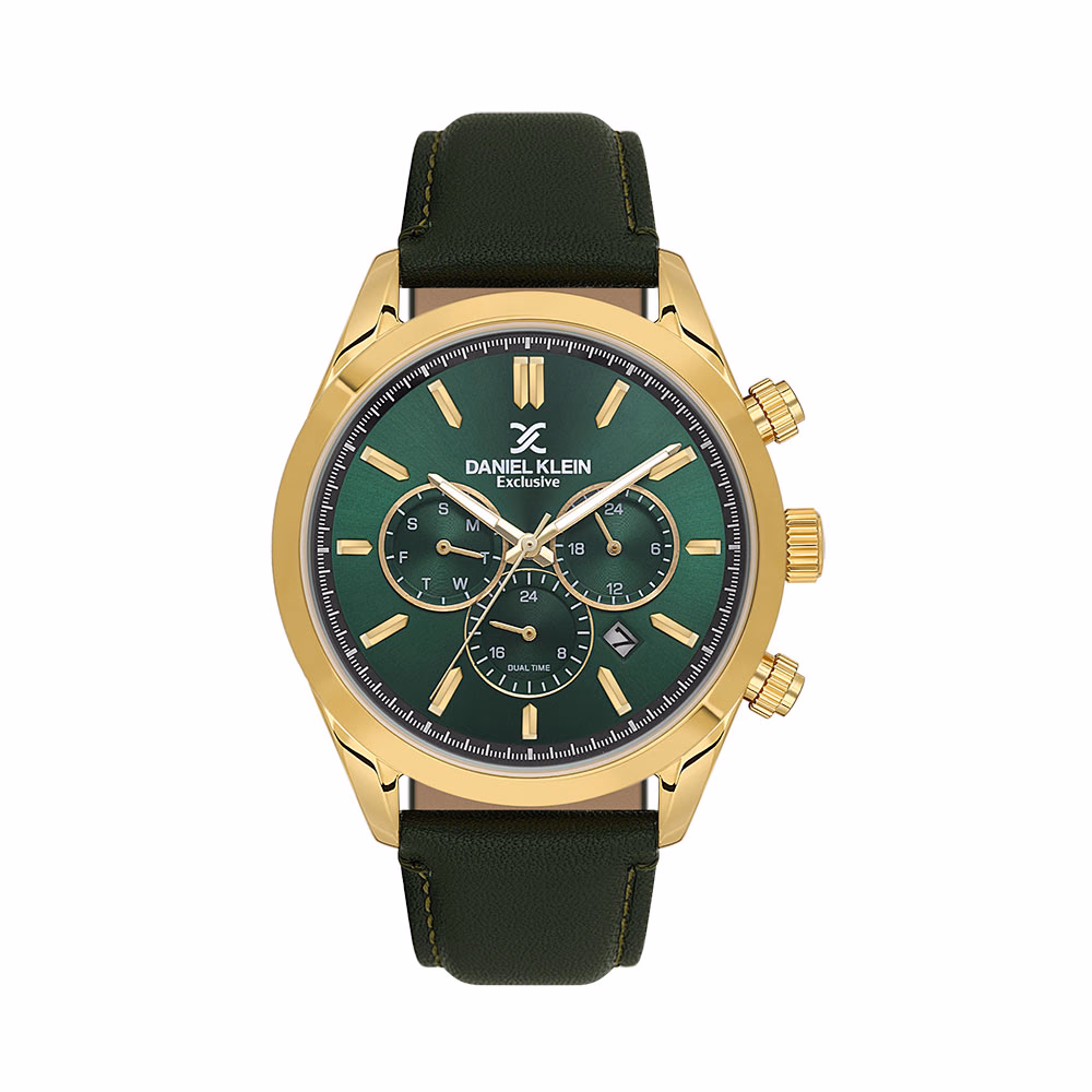 Daniel Klein Exclusive - Ceas Barbatesc Quartz Verde DK.6.14260-4