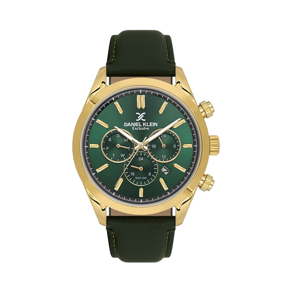 Daniel Klein Exclusive - Ceas Barbatesc Quartz Verde DK.6.14260-4