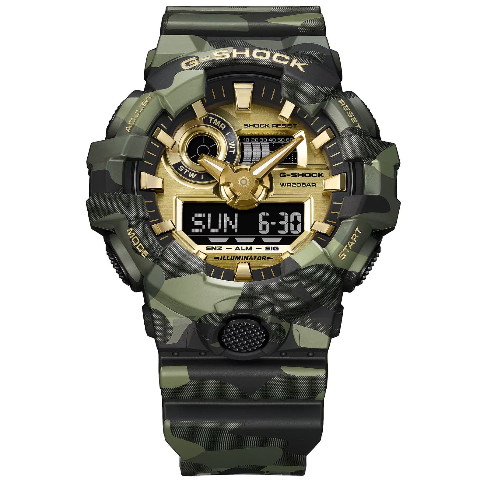 Мъжки часовник Casio G-Shock - GA-700CMG-3AER