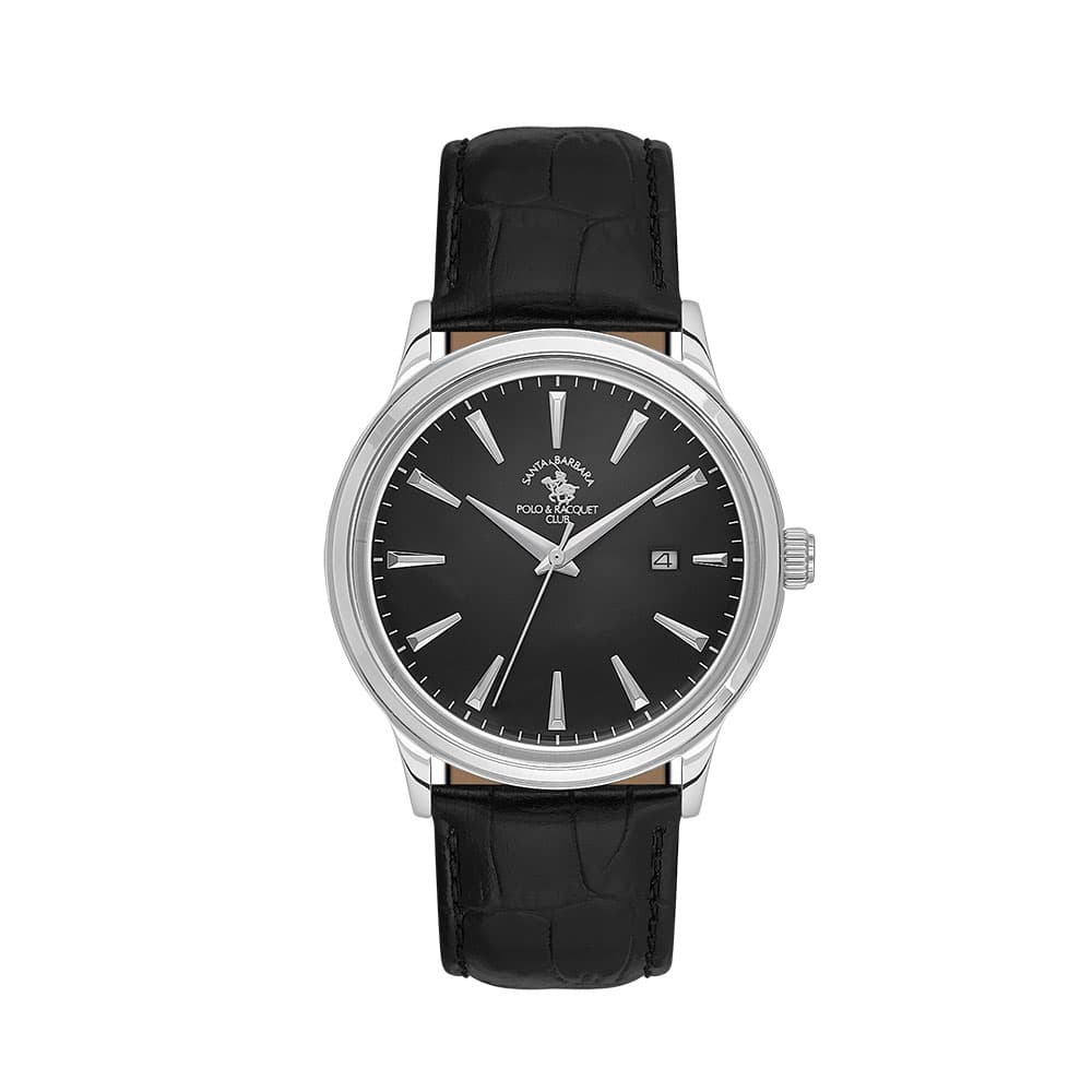 Santa Barbara Polo Noble - Ceas Barbatesc Quartz Negru SB.4.10022.2